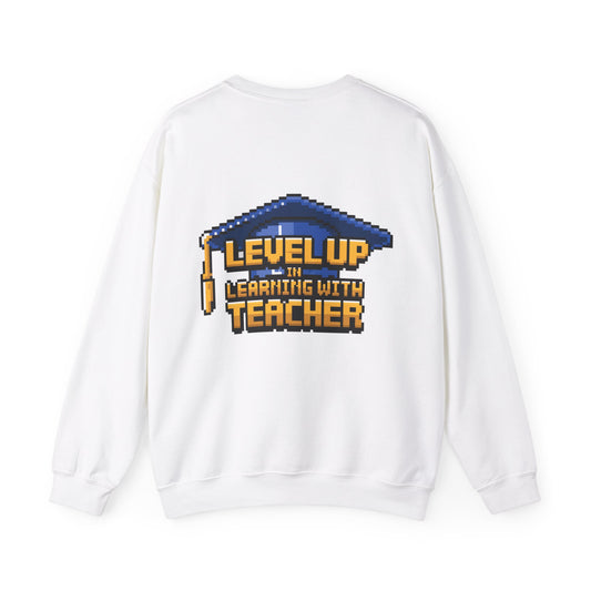 Unisex Level Up Learning With Teacher Sweatshirt