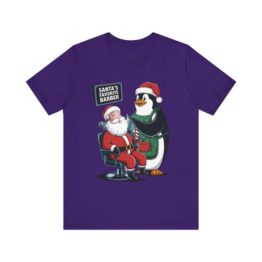 Unisex Barber Christmas T-shirt