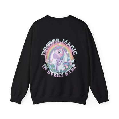 Unisex Doctor Magic In Every Step Unicorn Sweatshirt