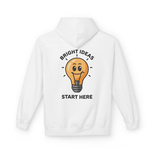 Unisex Bright Ideas Starts Here Teacher Hoodie